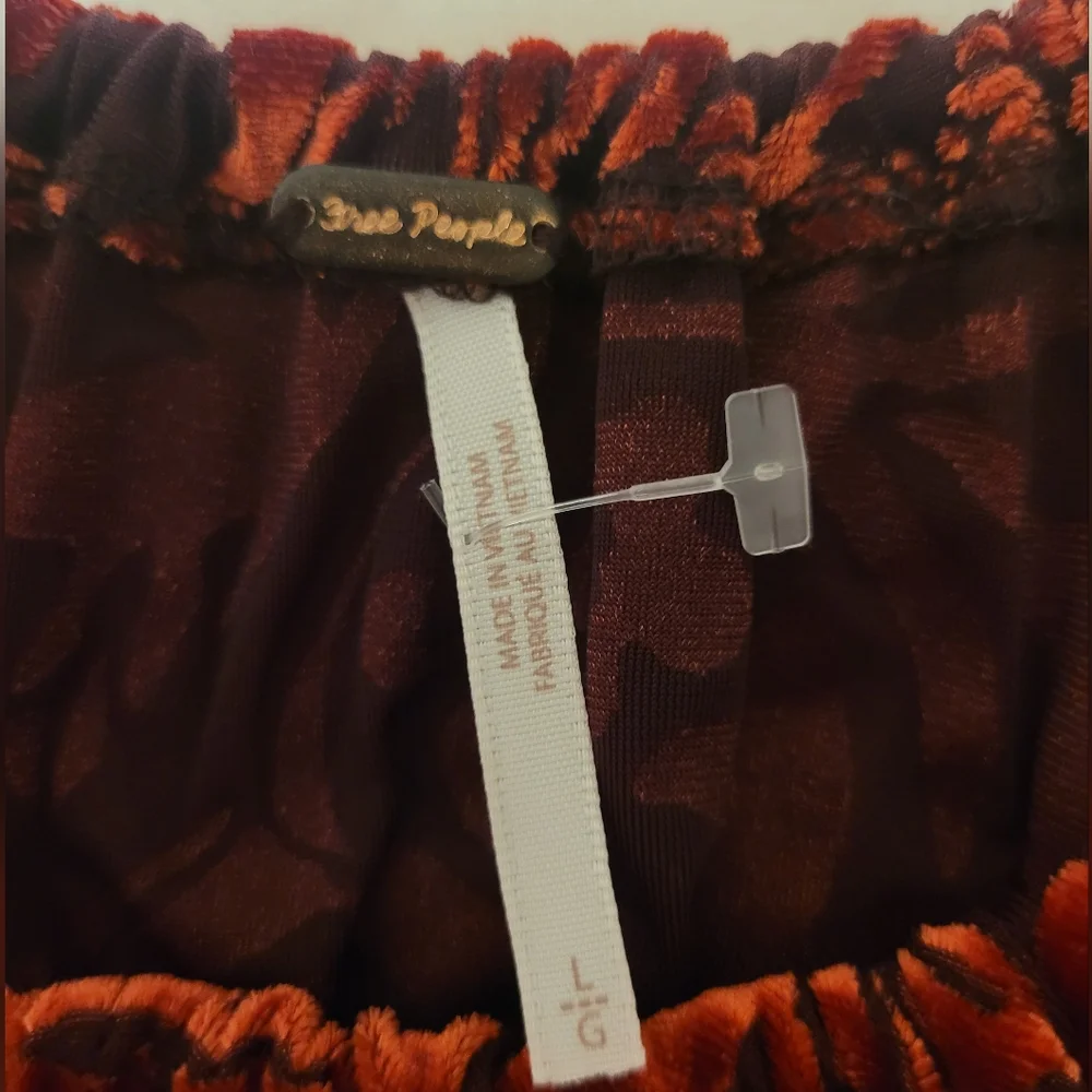 Free People Red Floral Blouse - Picture 2 of 3